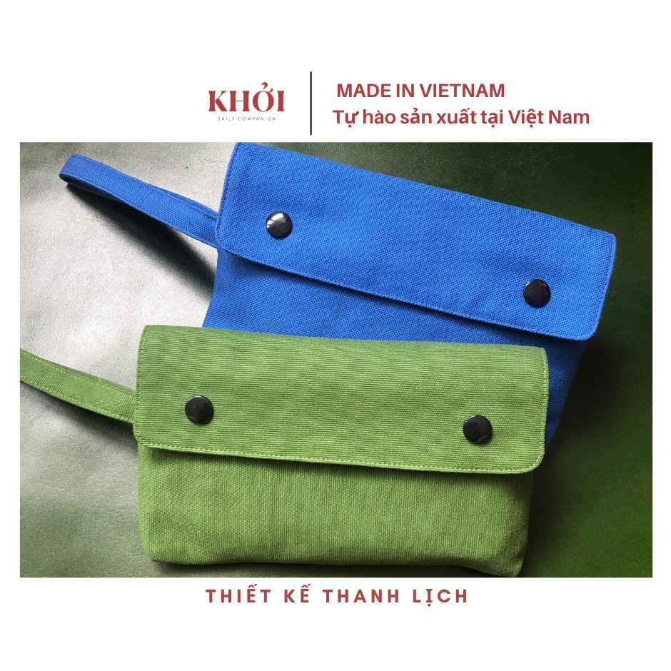 Ví Vải Dáng Dài SIMPLE WALLET Để Điện Thoại, Tiền Mặt, Mỹ Phẩm Đi Làm, Mua Sắm, Du Lịch, Hai Ngăn Quai Đeo Tiện Lợi 2022