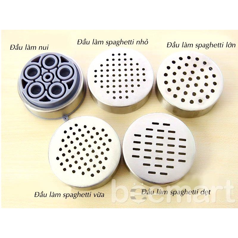 Ống ép mì sợi tại nhà - 5 đầu nút