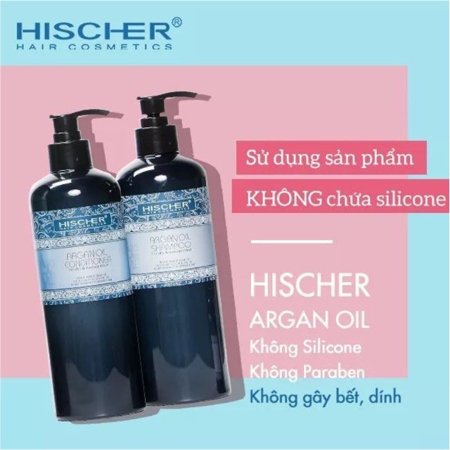 Cặp Dầu Gội Cao Cấp Hischer 1000ml