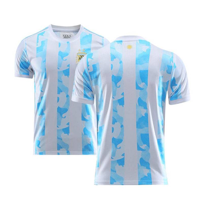 Áo Thun Bóng Đá Cầu Thủ Messi Dybala Otamendi Đội Tuyển Argentina Mùa Giải 2021-2022