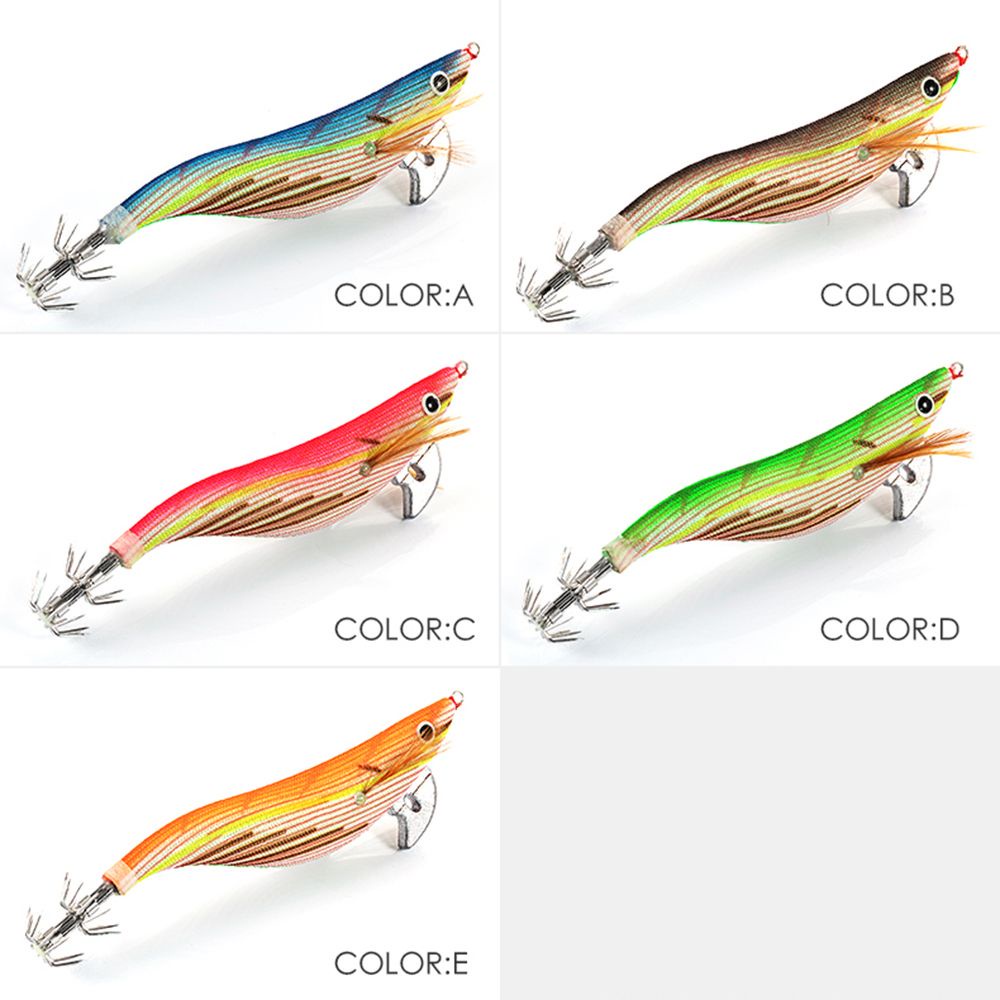 Mồi câu cá nhân tạo hình tôm mực dạ quang 3.0# 3.5# 92mm 15g / 110mm 21g 2021