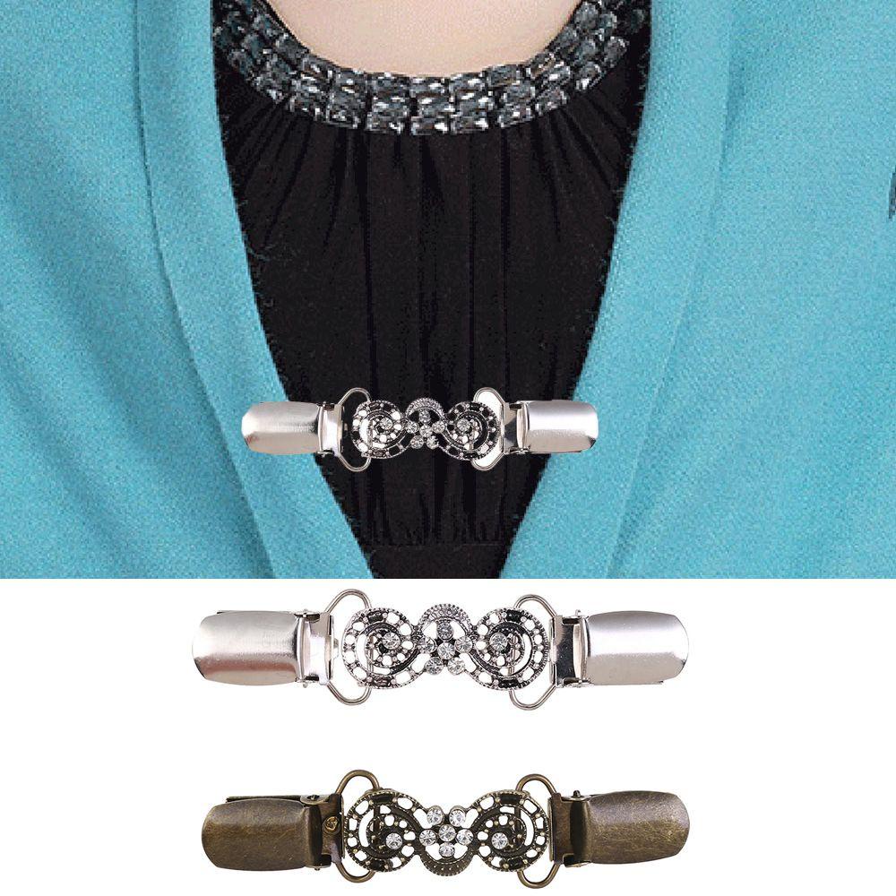 Kẹp Áo Khoác Cardigan Phong Cách Retro Mới Cho Nữ|Móc Khóa Trang Trí Cổ Áo Hình Con Vịt