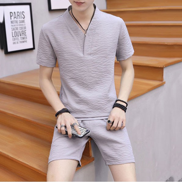 Bộ Đũi Nam mùa hè SALE sốc kịch sàn Bộ đồ nam chất vải đũi bao mềm mát