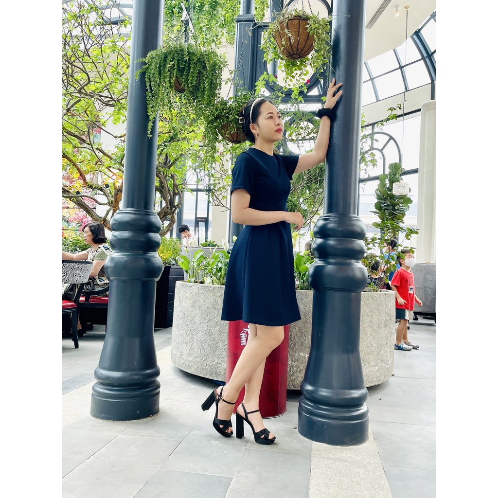 Đầm Công Sở, Dự Tiệc Form Dài Chất xốp Hàn nhập khẩu Sang Trọng – Thanh Lịch