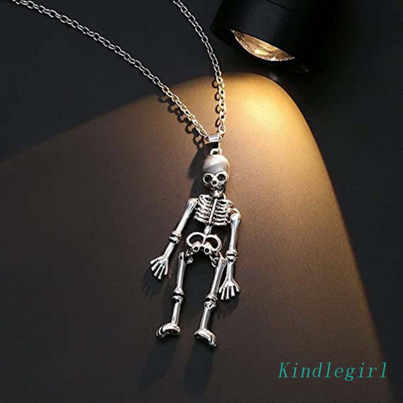 Set 2 Vòng cổ Mặt Hình Đầu Lâu Cho Cặp Đôi ​Vòng cổ Tình Bạn Phong Cách Punk