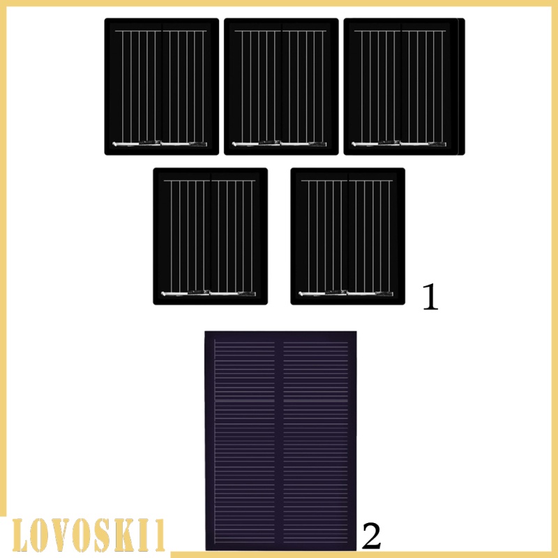 [LOVOSKI1]5Pcs Mini Solar Panel Polycrystalline Silicon DIY Battery Charger 30x25mm 1V