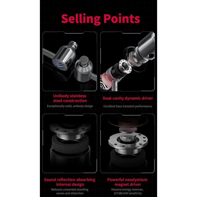 Tai Nghe Nhét Tai FiiO JadeAudio JD3 HiFi Bằng Thép Không Gỉ Có MIC HD IEM Cho iPhone / Huawei / Xiaomi