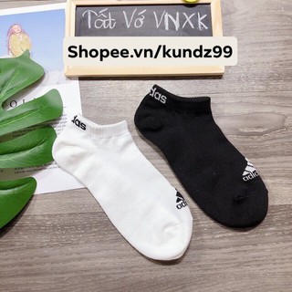 Tất / Vớ Adidas cổ thấp hàng vnxk ( Trắng - Đen )( Mua 5 Tặng 1 adidas cổ thấp hàng vnxk )