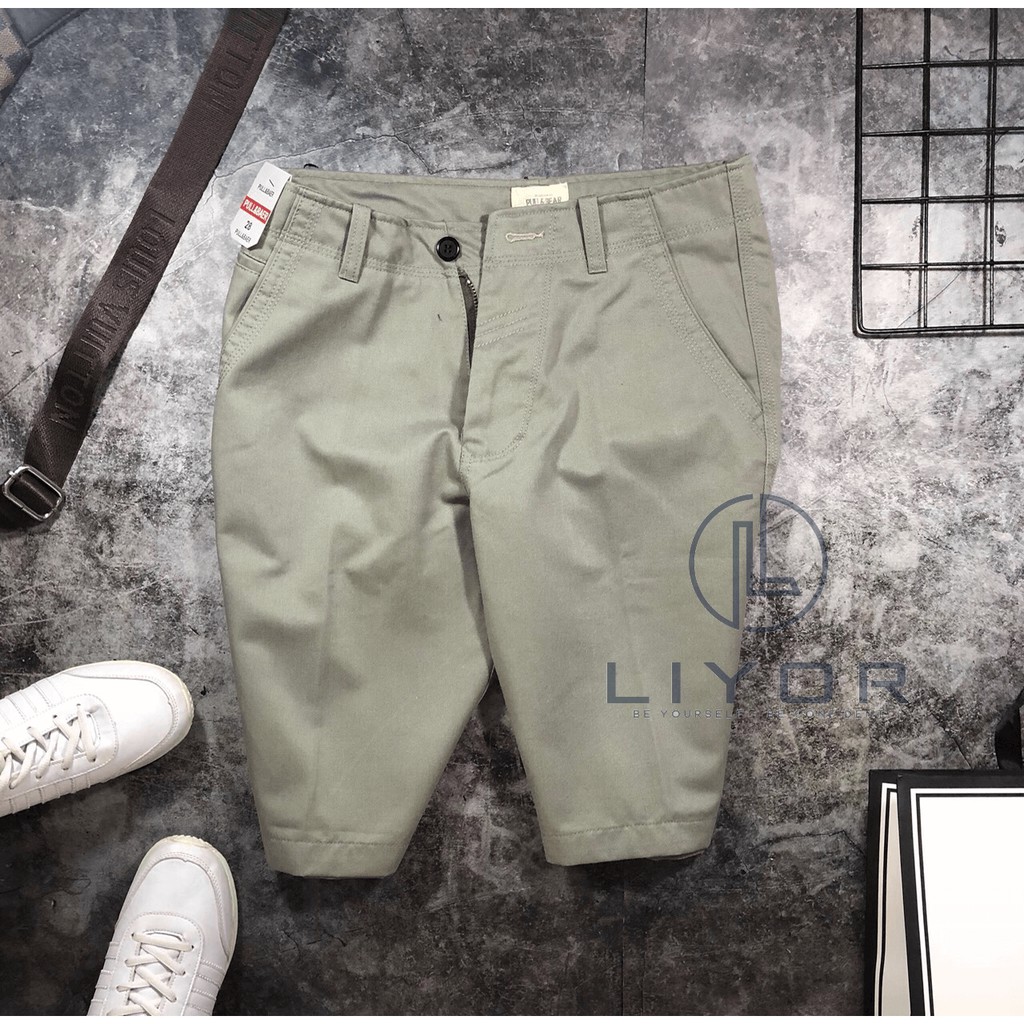 Quần short kaki nam trơn năng động - Liyor - QKK003