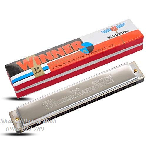 ✜☃┅KÈN HARMONICA TREMOLO SUZUKI 24 LỖ WINNER W24