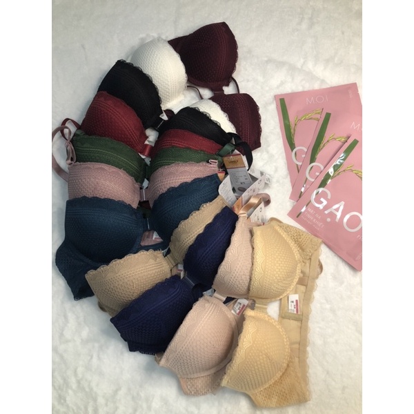 Áo lót nữ, áo ngực ren cài trước mút vừa 3cm cúp ngang nâng ngực nhẹ Lovely 556
