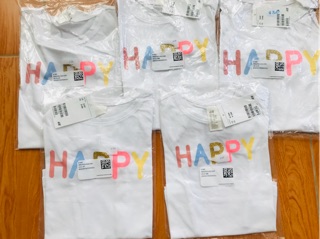 Áo phông trắng Happy HM auth