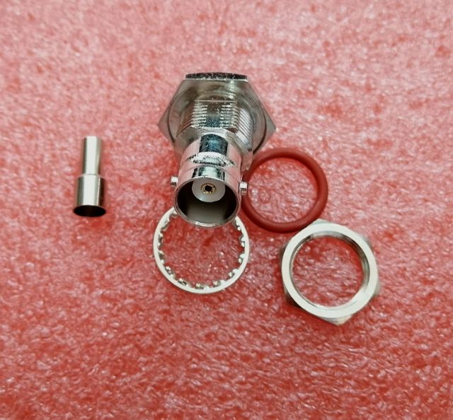 Đầu BNC connector 50 ohm nối cáp RG174 RG316 RG58 RG59 v.v.  loại tốt cho dây Osilop