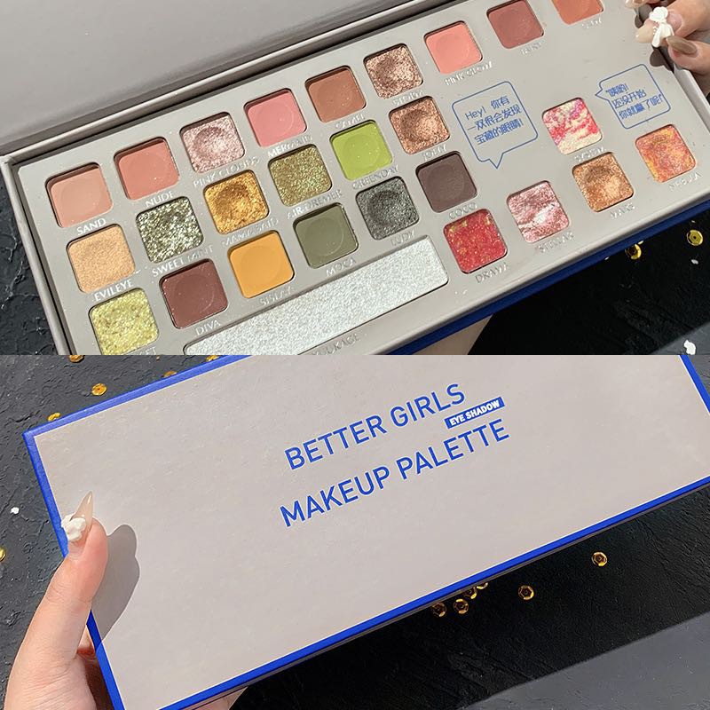 Bảng phấn mắt Better Girls 28 ô nhũ thời trang F507 | BigBuy360 - bigbuy360.vn