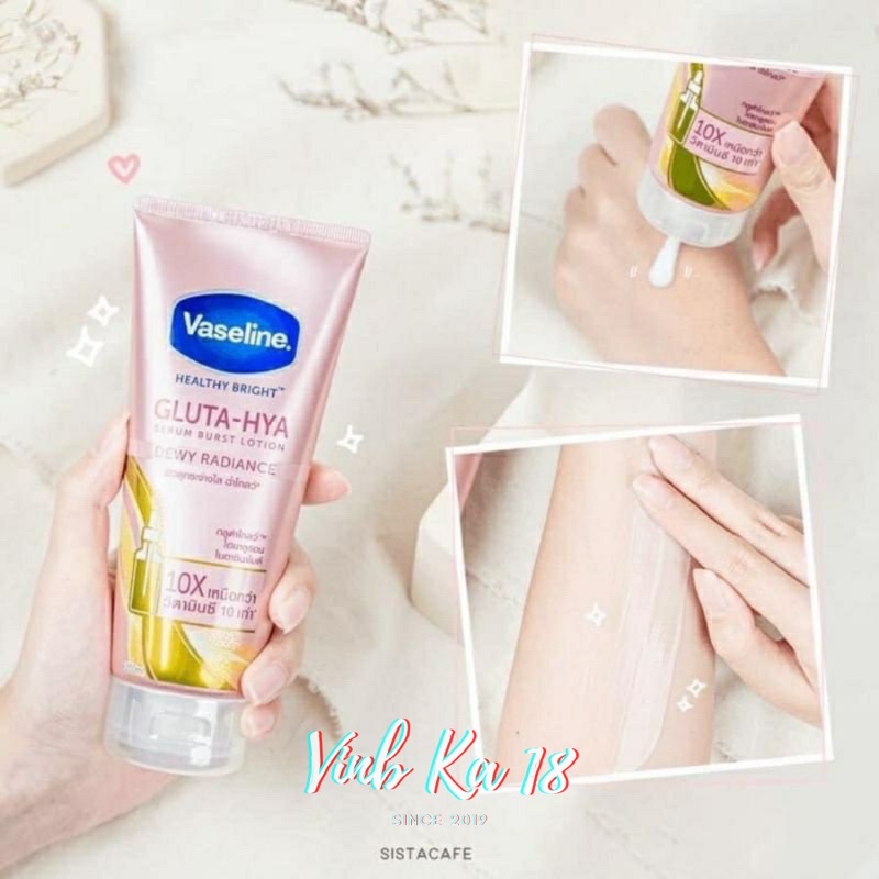 [AUTHENTIC] Vaseline Dưỡng Trắng Da 10X Serum Gluta-Hya 330ml Thái Lan