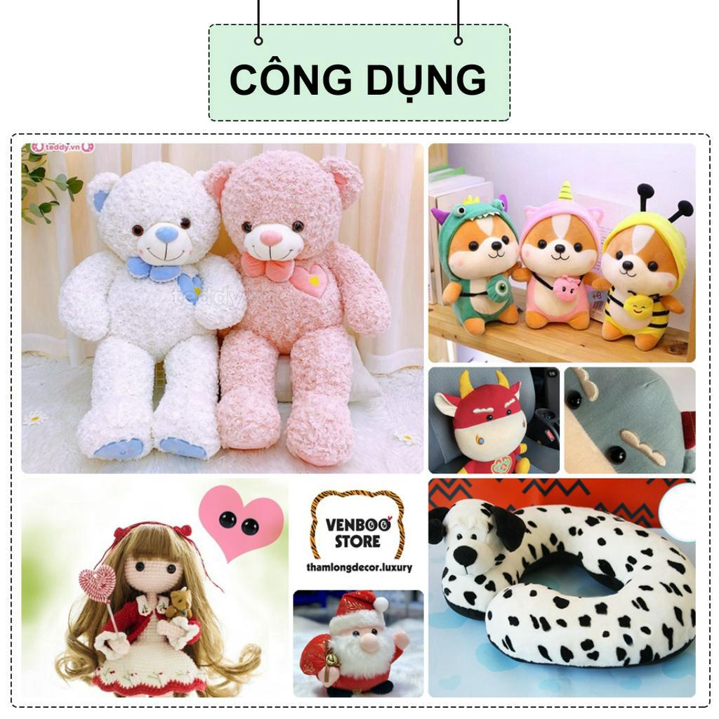 ️👀  100 Mắt Thú Dán | Mắt gấu bông mắt dán | Mắt nhựa gấu bông | Phụ kiện búp bê giá xưởng