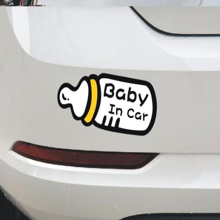 Decal tem dán baby in the car dán đuôi xe ô tô