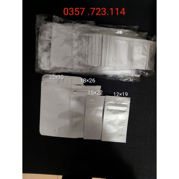 100g túi zip hai mặt bac