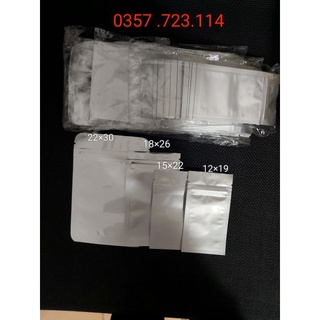 100g túi zip hai mặt bac
