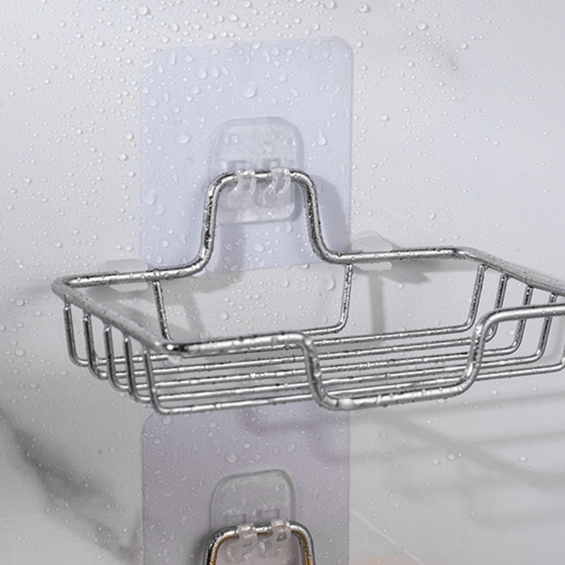 Giá Đỡ Xà Phòng Hai Tầng Bằng Thép Không Gỉ Gắn Tường Nhà Tắm