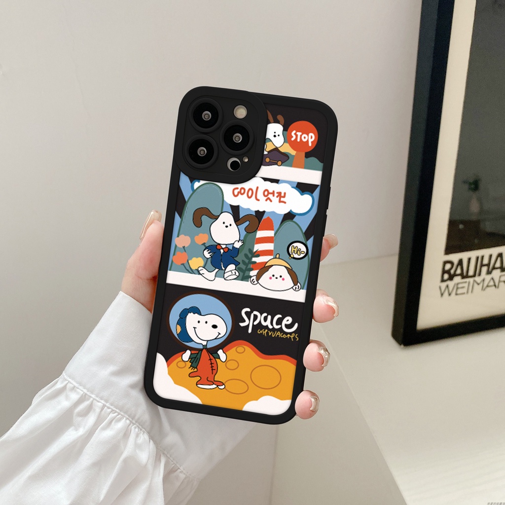 Ốp lưng iphone cạnh vuông lỗ camera snoopy space 6/6plus/7/7plus/8/8plus/x/xr/xs/11/12/13/pro/max/plus/promax-Awifi G4-8