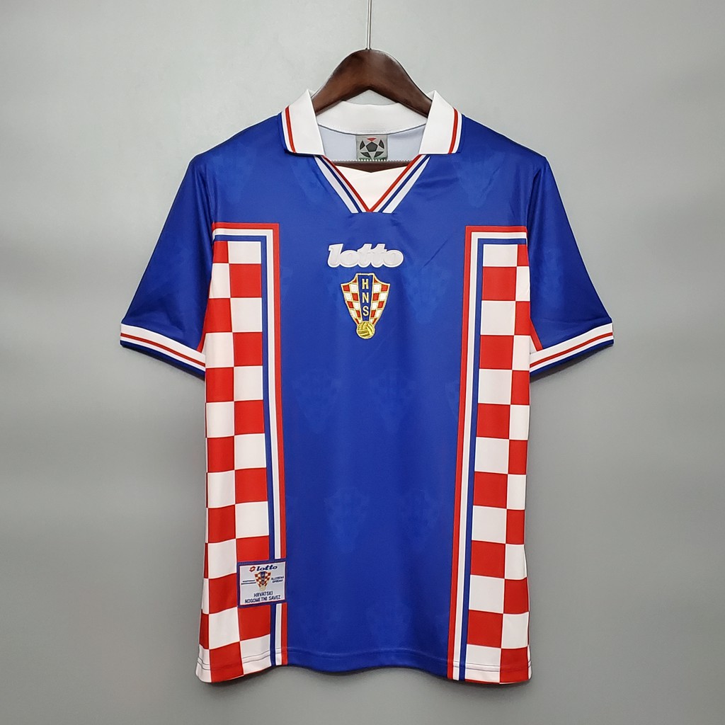 1998 Chất lượng hàng đầu Bóng đá Croatia Home Away Retro Soccer Jersey