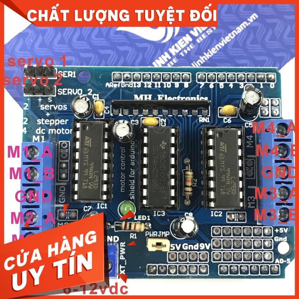 Module điều khiển động cơ Arduino Motor Shield L293D - X2H1