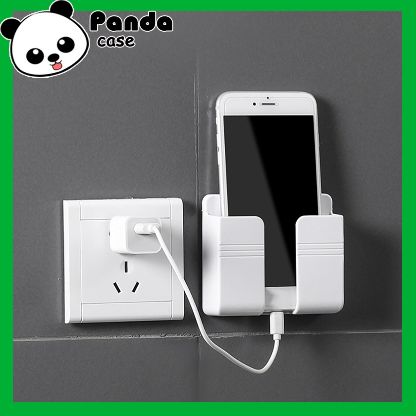Giá để điện thoại, điều khiển tivi, điều hòa,… dán tường siêu chắc – kệ nhựa để đồ dán tường - Panda Case