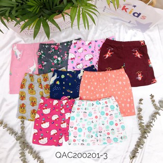 Set 10 quần chục cotton borip xuất sịn siêu mát cho bé trai bé gái quần đùi trẻ em qac200201