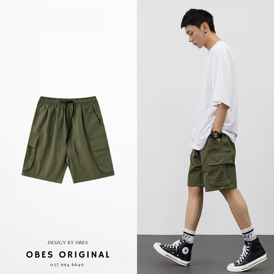 Quần hộp short kaki nam