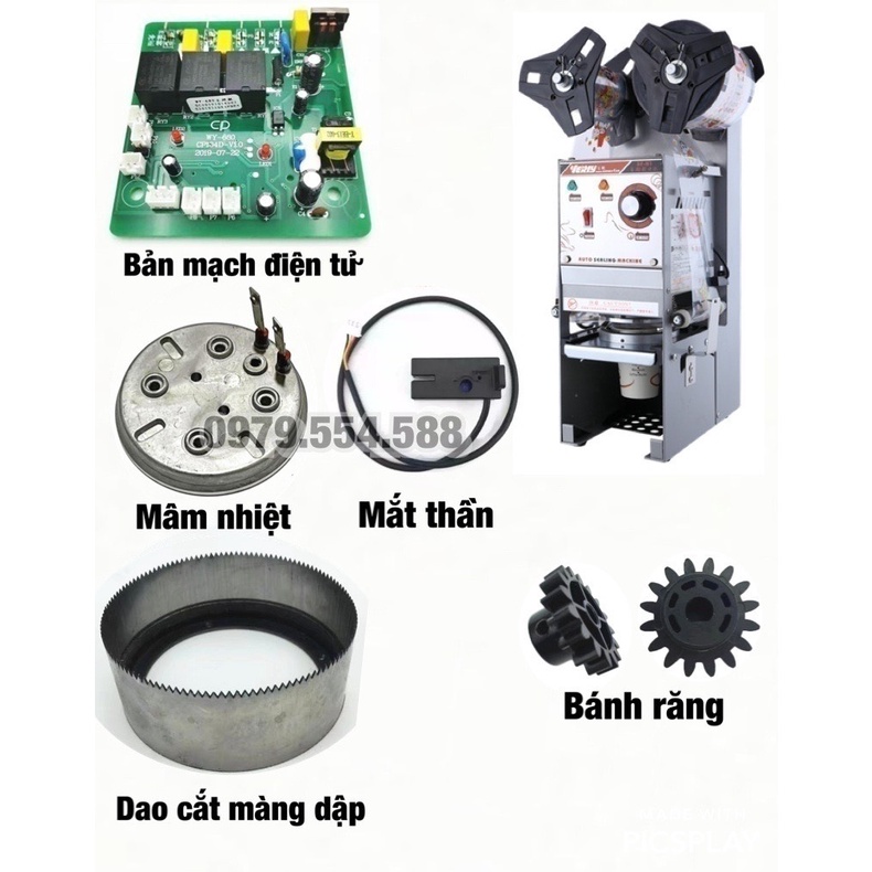 Mâm Nhiệt, Bản Mạch, Mắt Thần Máy Dập Nắp Cốc Verly WY 680 - Dao cắt máy dập nắp cốc Verly