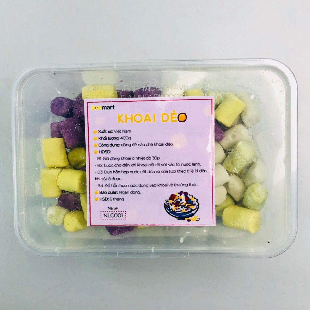 Khoai dẻo mix lẫn 4 vị hộp 400gr