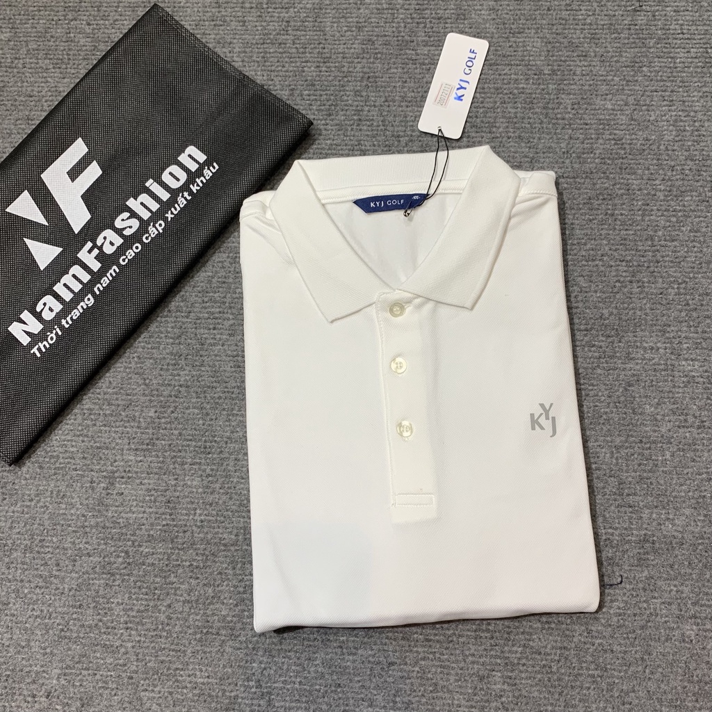 Áo phông golf nam dài tay cổ bẻ xuất hàn cao cấp Kyj nhiều màu