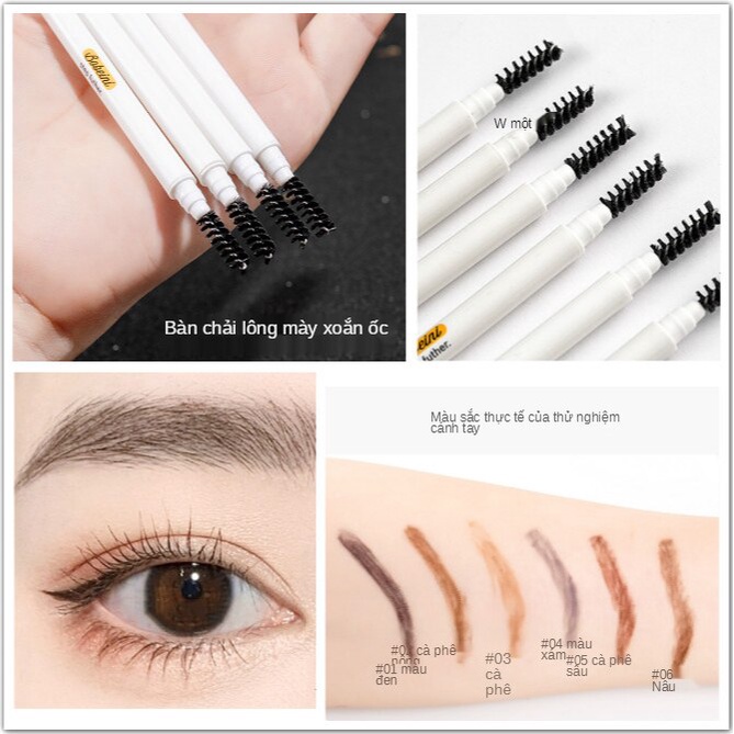 ⚜️Chì Kẻ Mày Hai Đầu Siêu Mỏng Kháng Nước Chống Mồ Hôi Lâu Trôi Không Lem