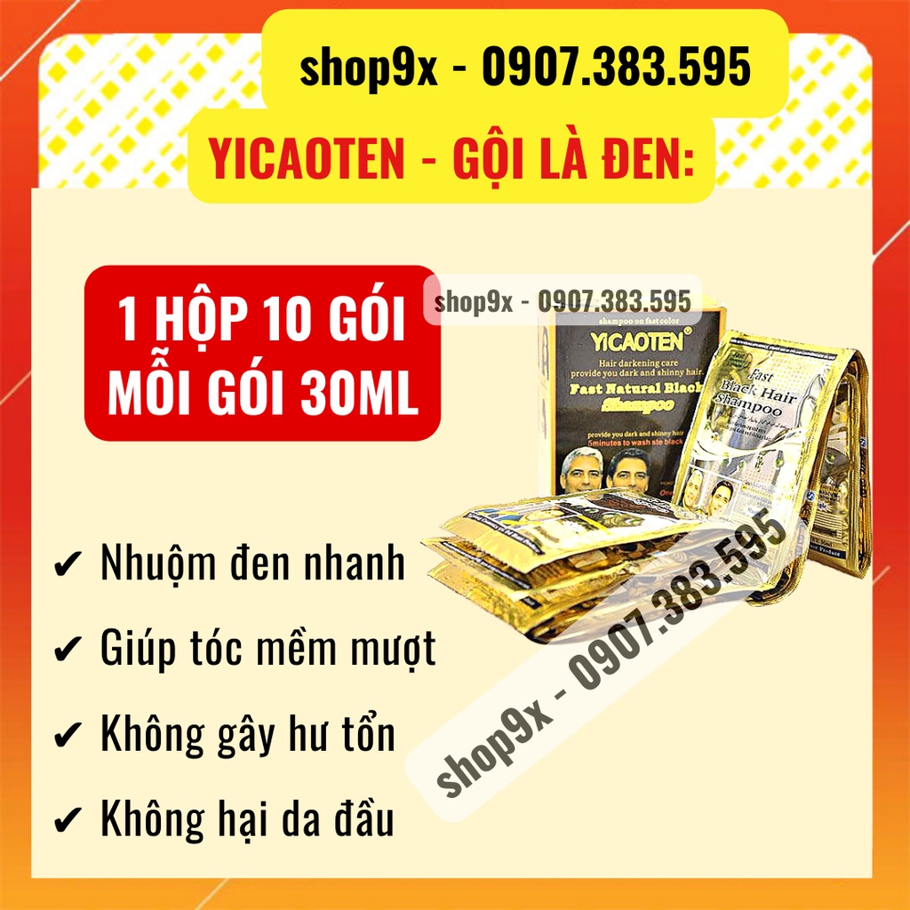 Gội là đen - Dầu gội đen tóc Yicaoten  // Shop9X