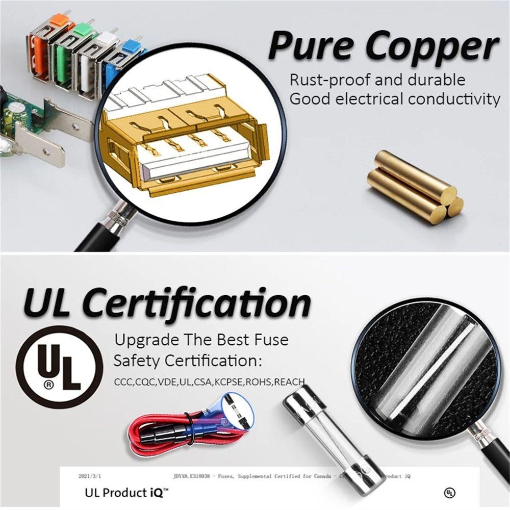 Tẩu Sạc Điện Thoại Trên Xe Hơi QC3.0 USB Kèm Công Tắc