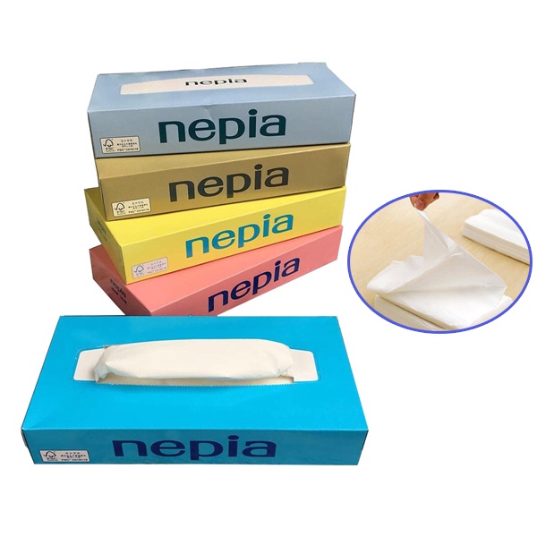 Set 5 hộp giấy ăn Nepia nội địa Nhật - Sona Organic