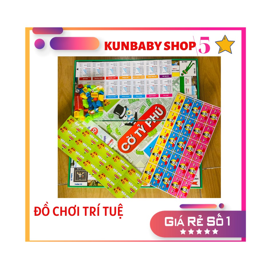 Cờ Tỷ Phú Sato (Monopoly Thử Thách Làm Giàu,Phiên Bản Các Địa Danh Việt Nam ( KUNBABYSHOP - MSKUN039)