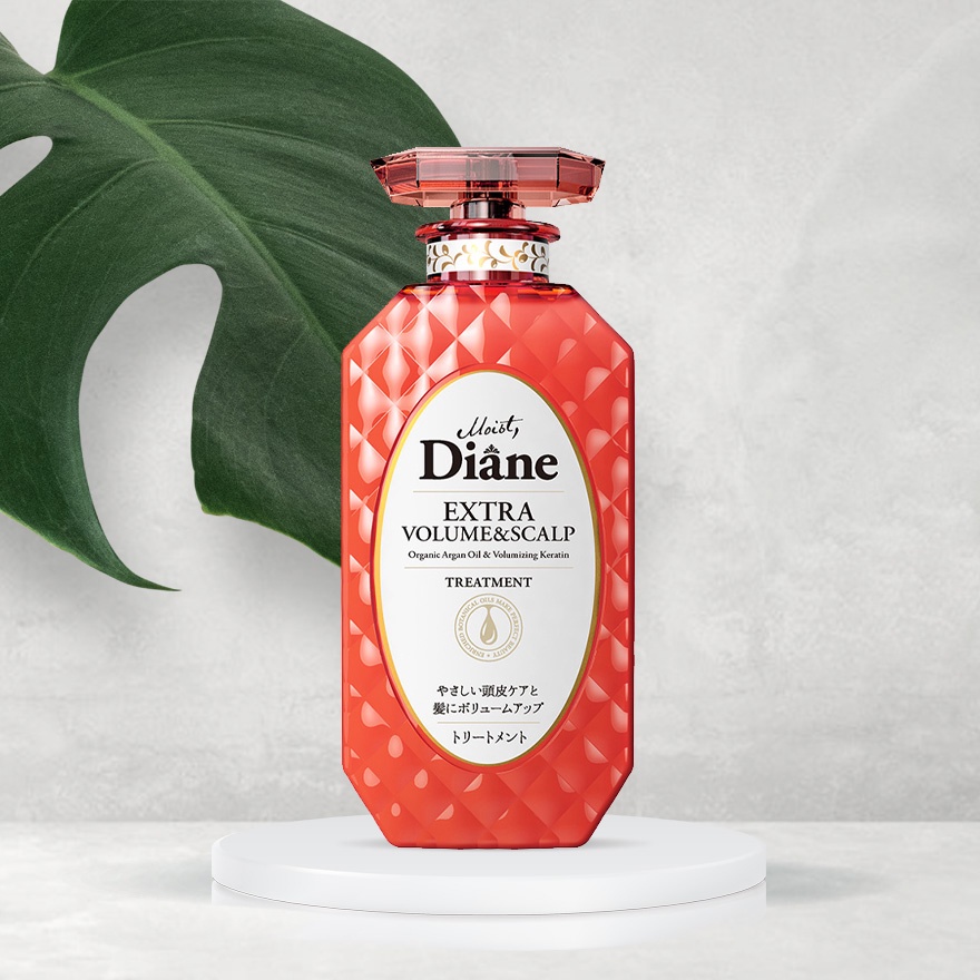 Dầu Xả Moist Diane Extra Volume &amp; Scalp Treatment Chống Rụng &amp; Làm Phồng Tóc Hương Hoa Cúc La Mã 450ml
