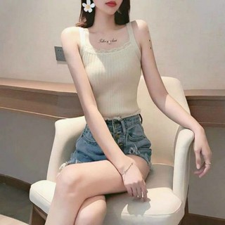 Áo len  2 dây cotton dệt kim