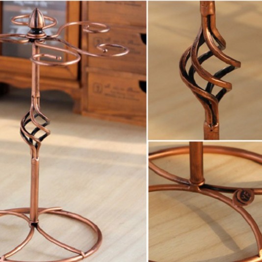 Giá treo ly rượu vang Cao cấp thân thẳng phong cách Bắc Âu Hoài Cổ