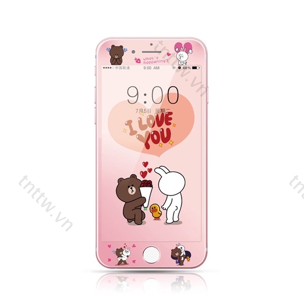 Tempered Glass Cartoon Tempered Glass Full Protector iphone 6 6s i8 i7 plus Iphone8 Iphone7 Plus Se2 iphone6 iphone6s