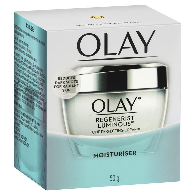Kem dưỡng trắng giảm tàn nhang đốm nâu Olay Regenerist Luminous Tone Perfecting Face Cream 50g. Hàng Úc