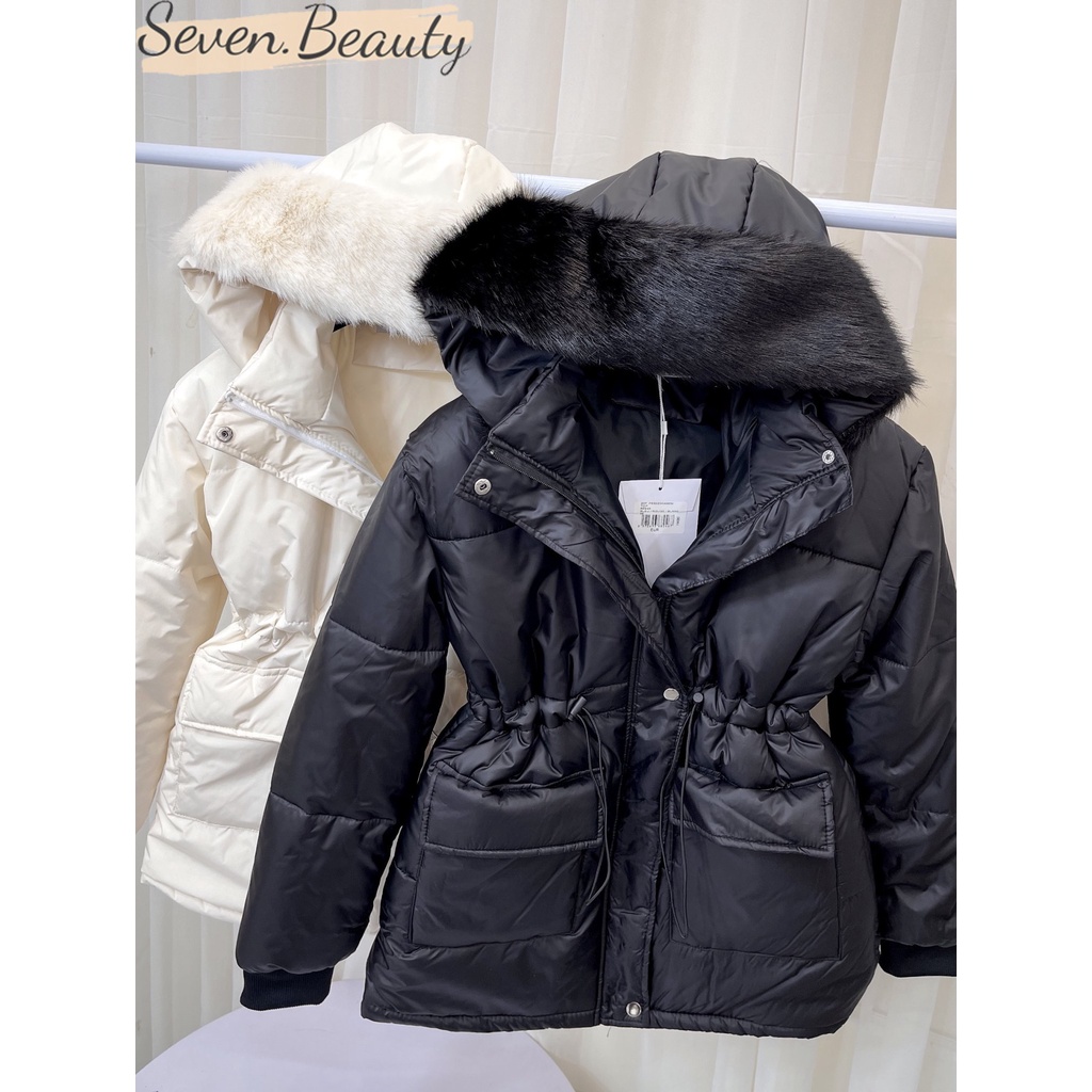 A78 Áo phao nữ parka dáng dài 3 lớp phong cách Hàn Quốc 7,Beautiful