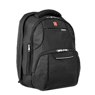 Balo laptop du lịch lugbro lugpro i15 lbv001bk nhiều ngăn rộng rãi, chất vải trượt nước - balomoi.com