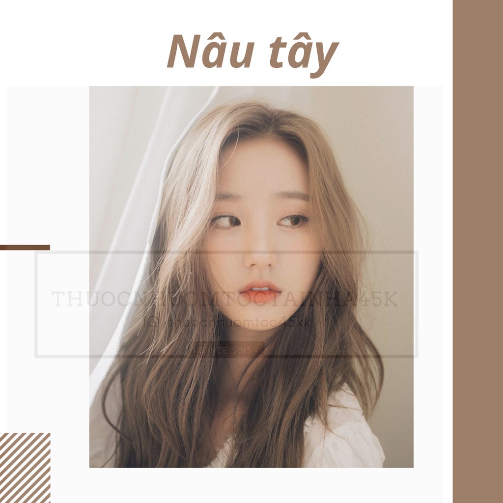 Thuốc nhuộm tóc Nâu Tây ( không cần tẩy )