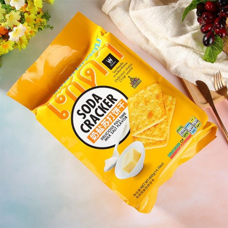 Bánh Soda Biscuit  ăn kiêng vị mặn Thái Lan 400g