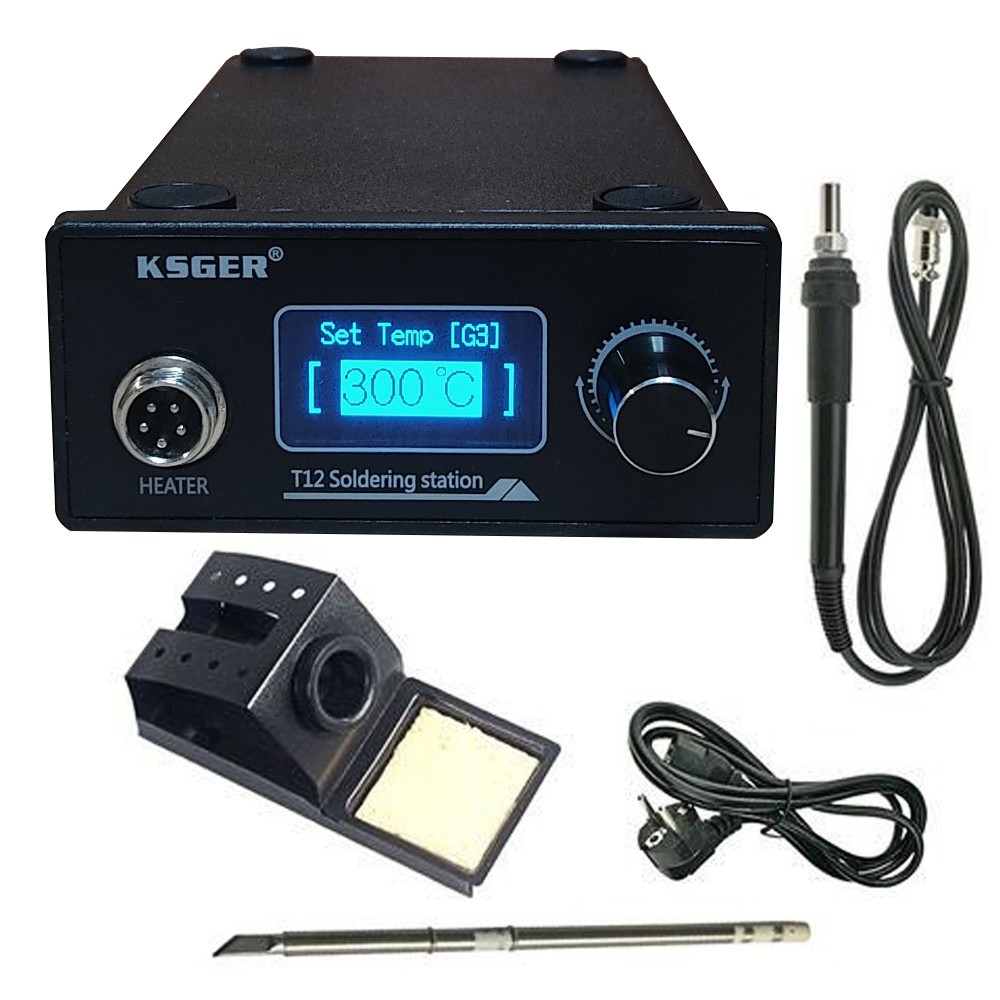 Trạm hàn T12 OLED 120W, màn hình OLED 1.3inch (220V) nhiệt độ ổn định 150-480 độ