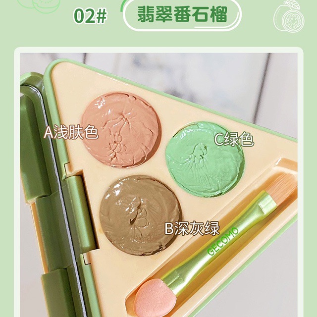 Hôp Kem Che Khuyết Điểm Dạng Tam Giác Tạo Khối 3 Trong 1 GECOMO Concealer Vitality