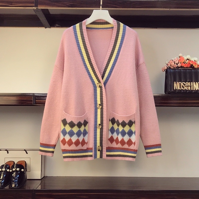 🌸Hàng Order🌸Váy Đầm Bigsize Khoác Len Cardigan Thổ Cẩm Nhiều Màu Trẻ Trung Năng Động🌸Hàng Quảng Châu | BigBuy360 - bigbuy360.vn